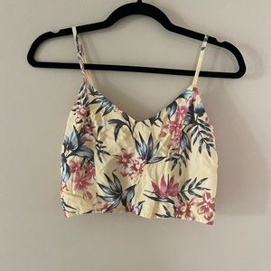 Yellow crop top